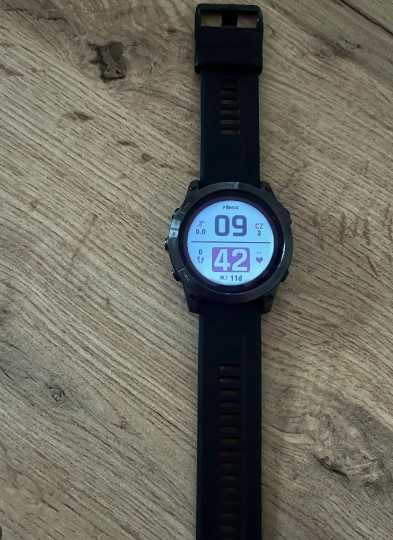 Garmin Fenix 7X Solar Czarny z czarnym paskiem z PL