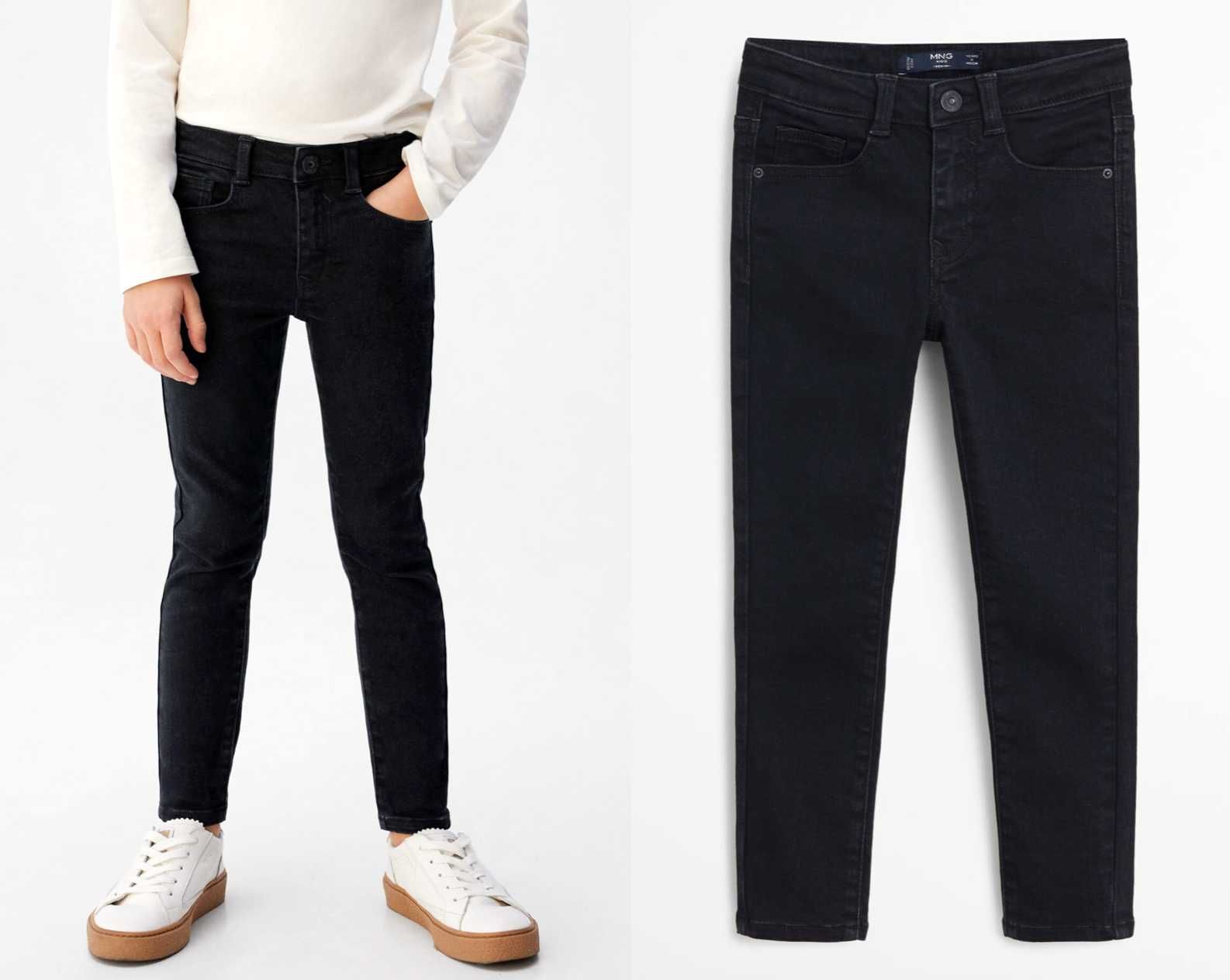 Mango nowe spodnie jeans dżinsy rurki skinny 12 12 lat 152