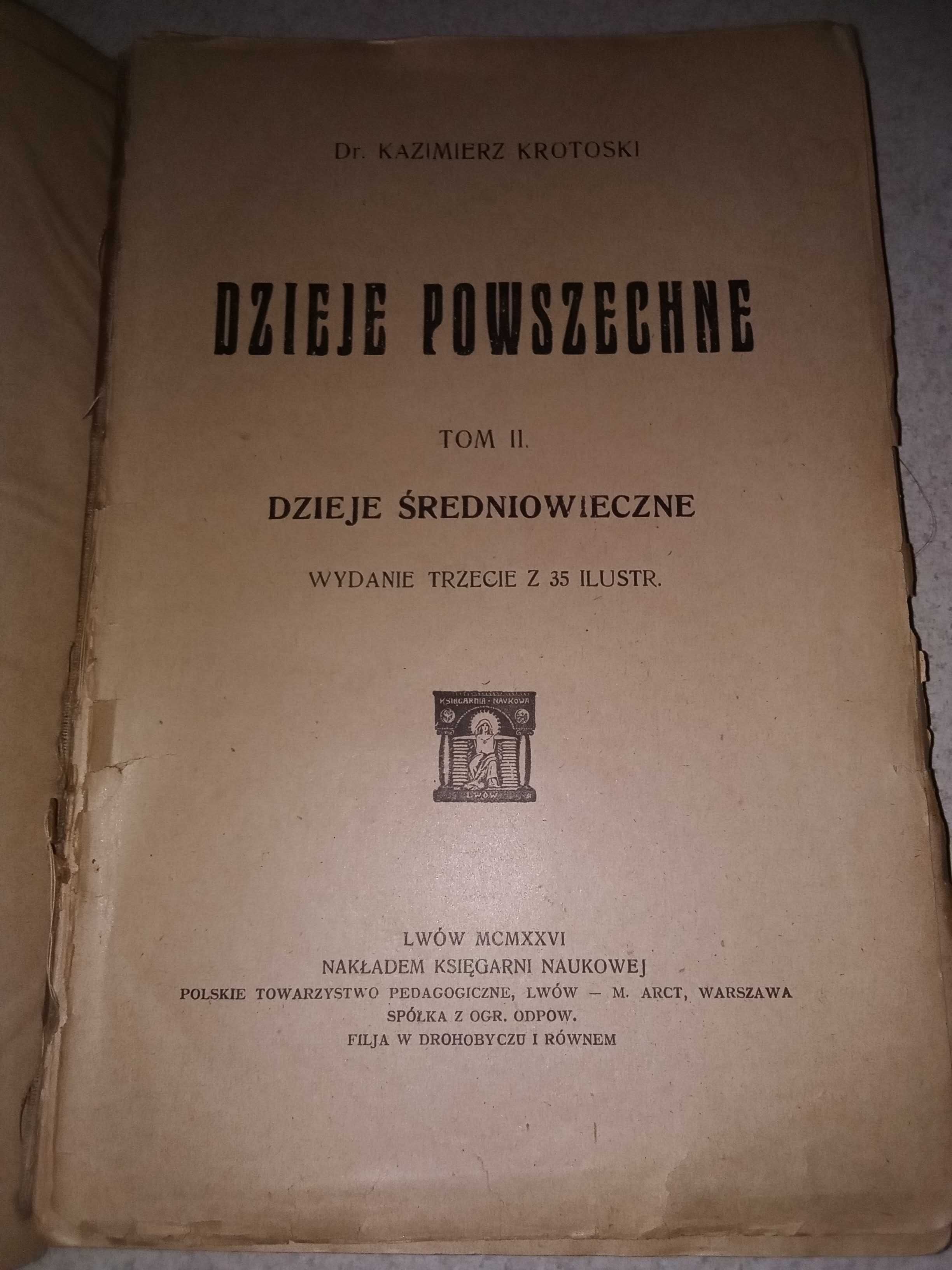 Kazimierz Krotoski, Dzieje powszechne, tom II, 1926 r.