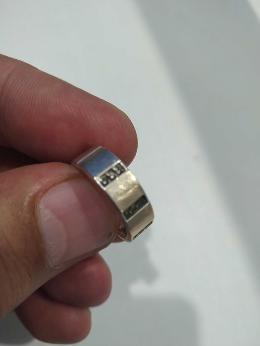 Кольцо серебро 925 золото 375 проба