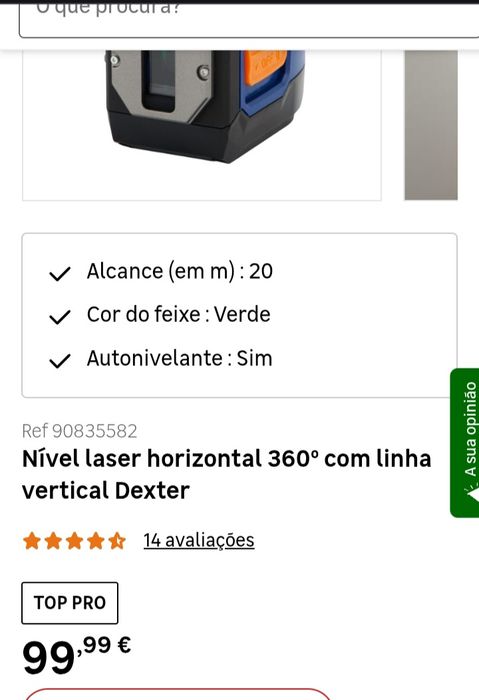Laser 360 Dexter mais tripé
