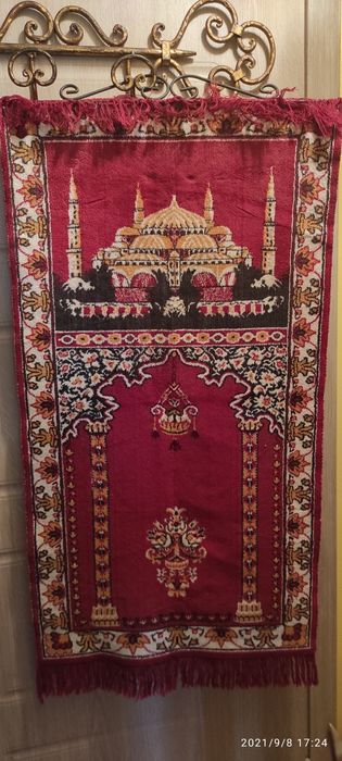 Kilim Gobelin Dywanik modlitewny klęcznik z czasów PRL