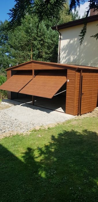 Brama garażowa pod każdy wymiar uchylna dwuskrzydłowa drzwi  stalowe