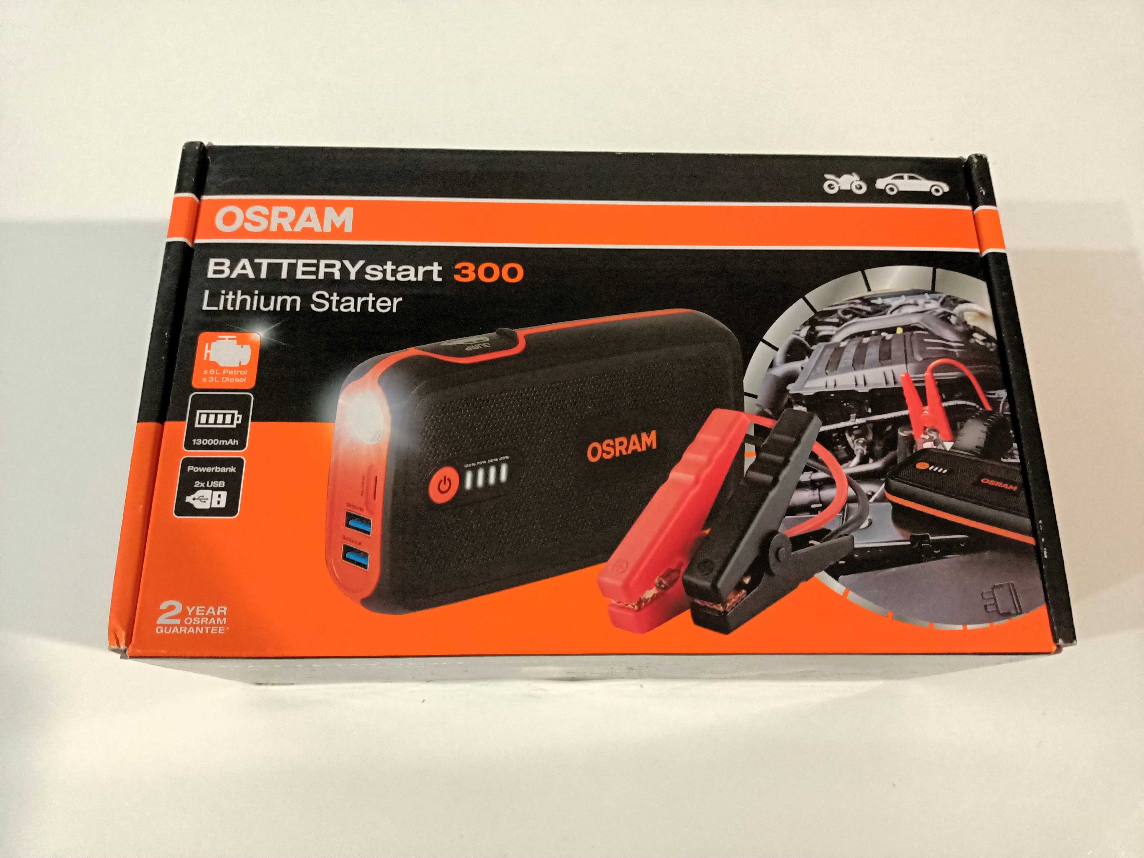 Urządzenie rozruchowe Booster Osram Battery Start 300, Powerbank 1500A
