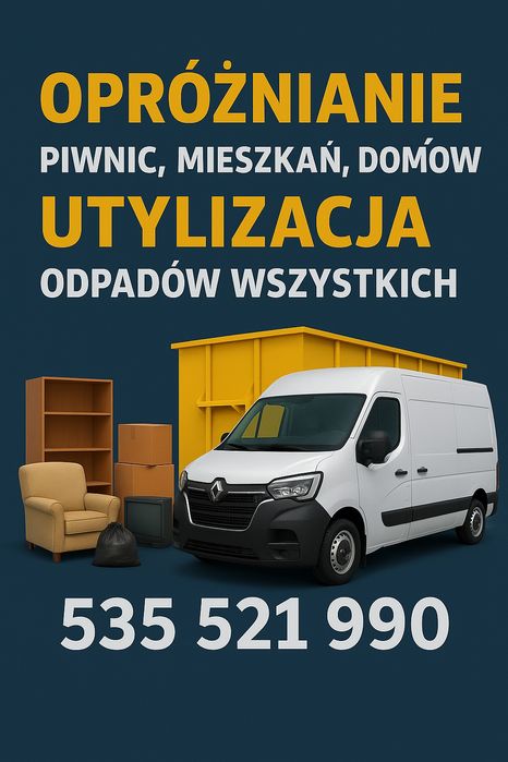 Wywóz utylizacja Śmieci Mebli - Opróżnianie Mieszkań, Firm, Piwnic