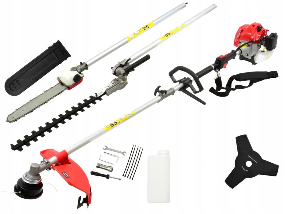 Kosa Spalinowa 4 * W * 1 Nożyce Do Żywopłotu Piła 5KM 3L