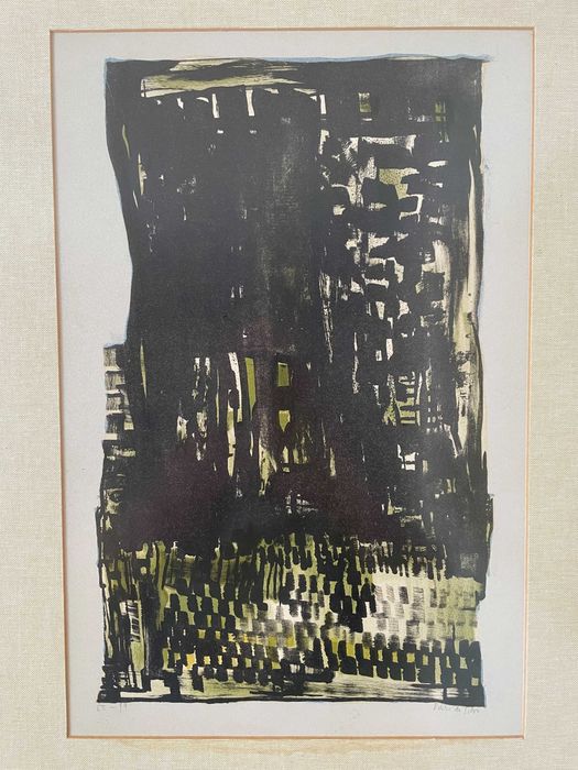 Serigrafia assinada Maria Helena Vieira da Silva "A Torre"