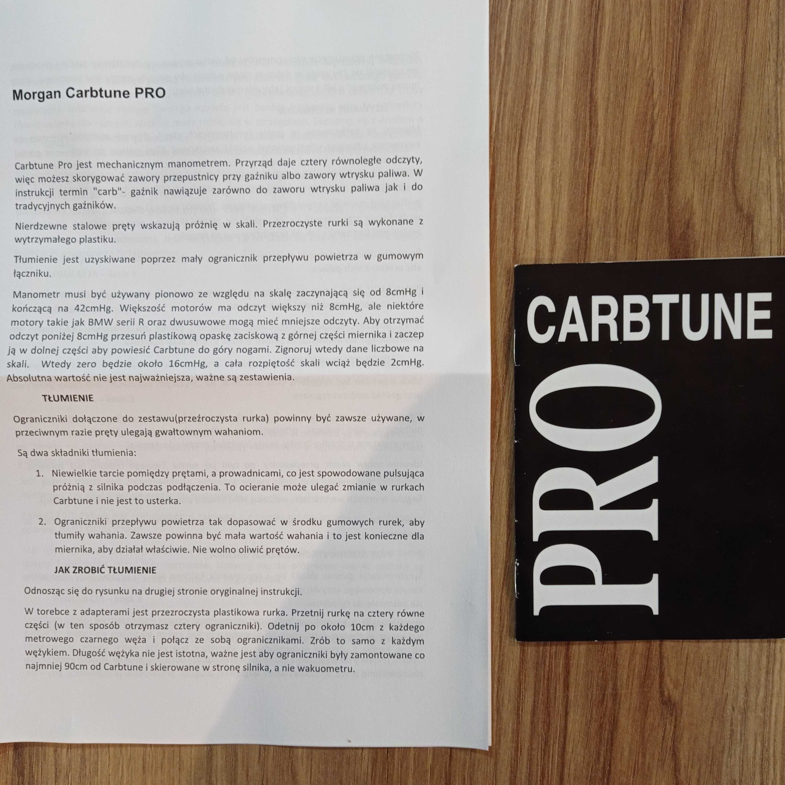 Wakuometr słupkowy do synchronizacji gaźników CARBTUNE PRO + GRATS