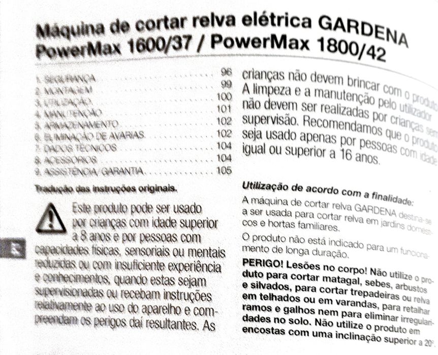 Corta Relva GARDENA 1600x37