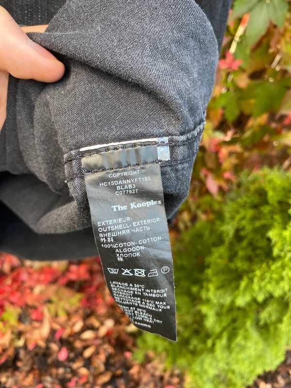 Koszula jeansowa denim The Kooples r.M/L czarny Skull alternative y2k
