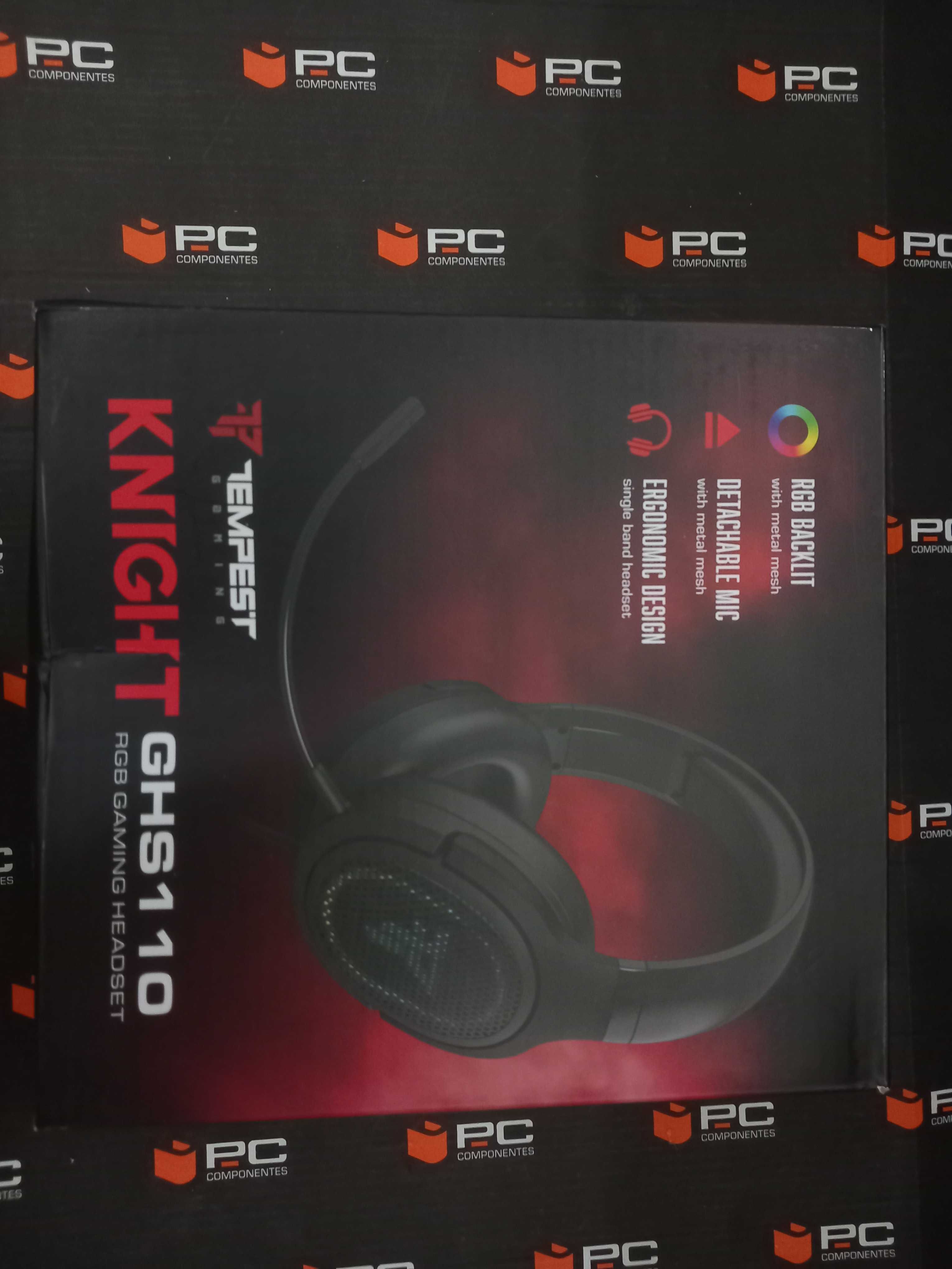 Tempest GHS110 Knight Auriculares Gaming RGB PC - Fones de Ouvido
