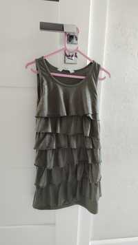 Oliwkowa sukienka H&M