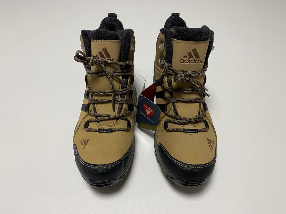 Новые ботинки Adidas ClimaProof Winter Hiker II нубук беж Размер 41 42