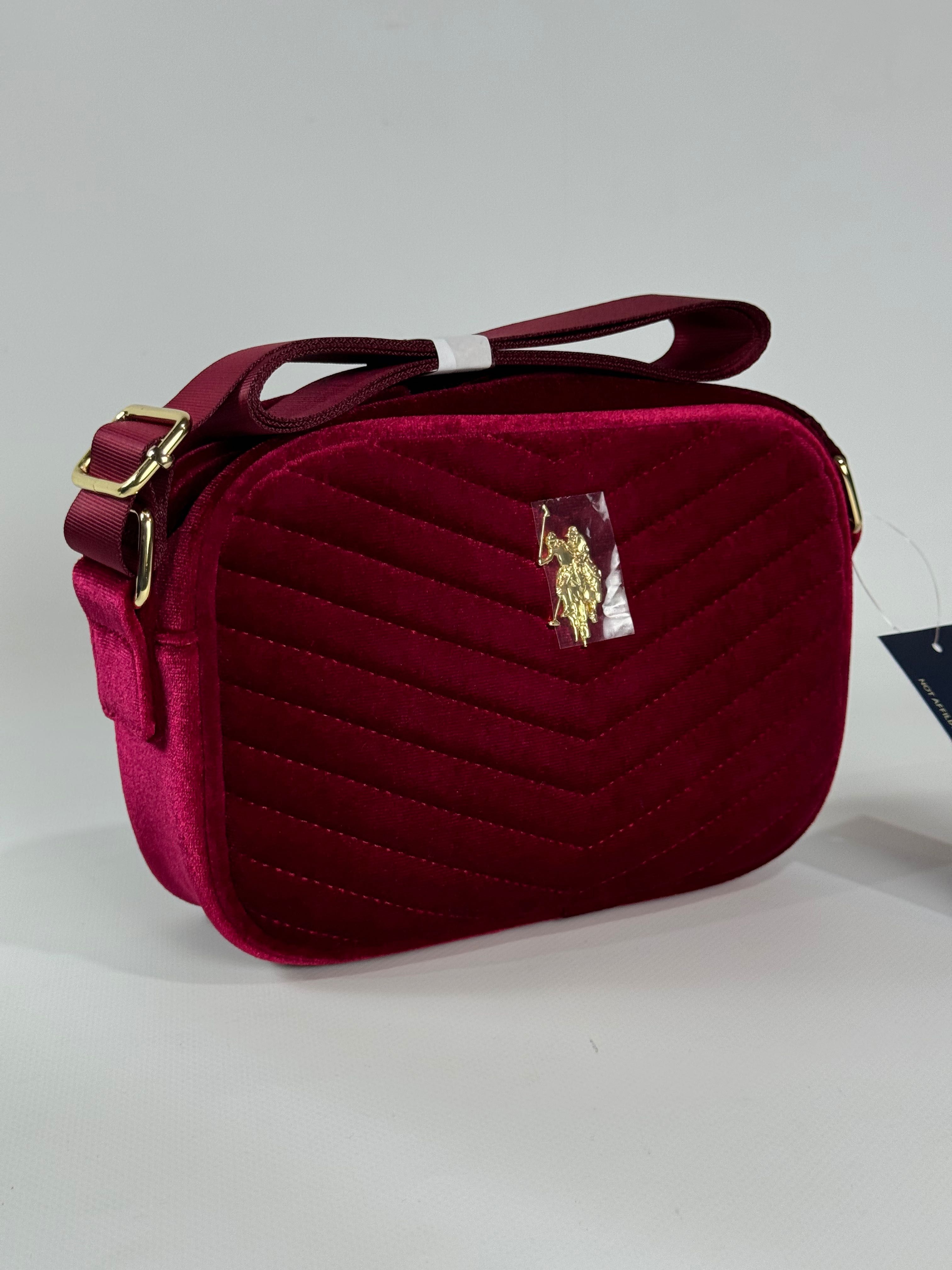 Жіноча бархатна сумка кросбоді Crossbody U.S. POLO ASSN. Оригінал