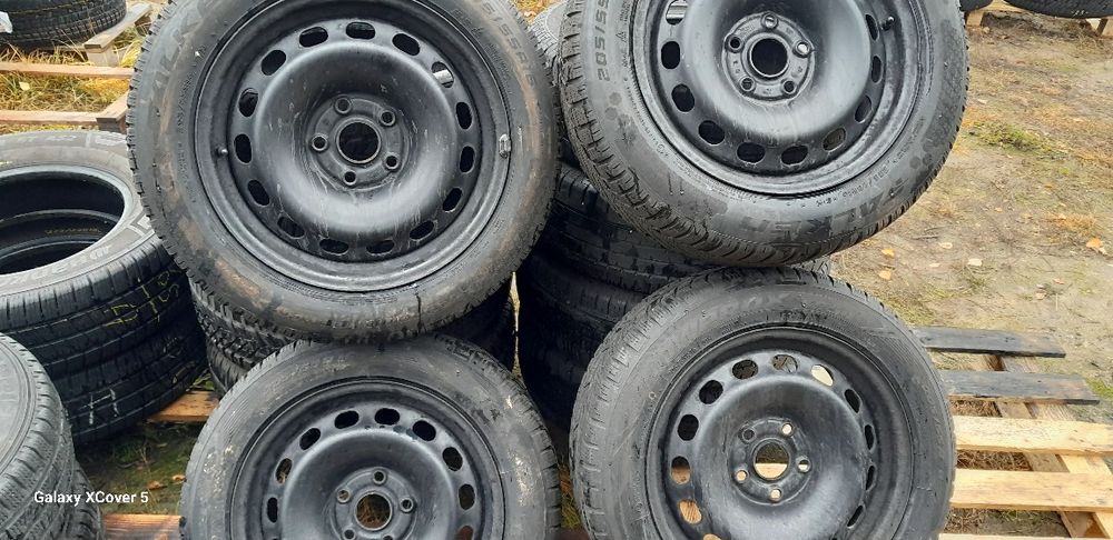 Koła Zimowe 16'.5x112.Vw.Audi.Skoda.Seat.205÷55÷16÷.Bieżnik 7 mm.