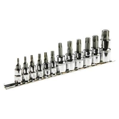 Bity Torx na nasadce 1/4 3/8 1/2 kpl 12szt Topex