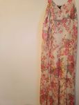 Vestido de verão até aos pés  n 48 motivo flores