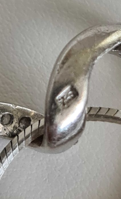 łańcuszek z zawieszką sercem srebro 925