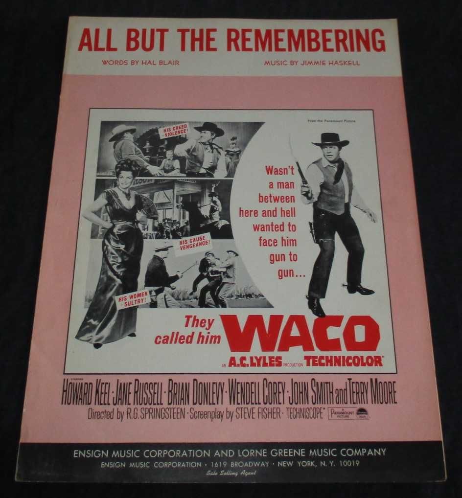 Partitura All but remembering Filme Waco