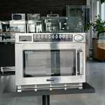 Kuchenka mikrofalowa duża Profesjonalna 1500 W – stal nierdzewna