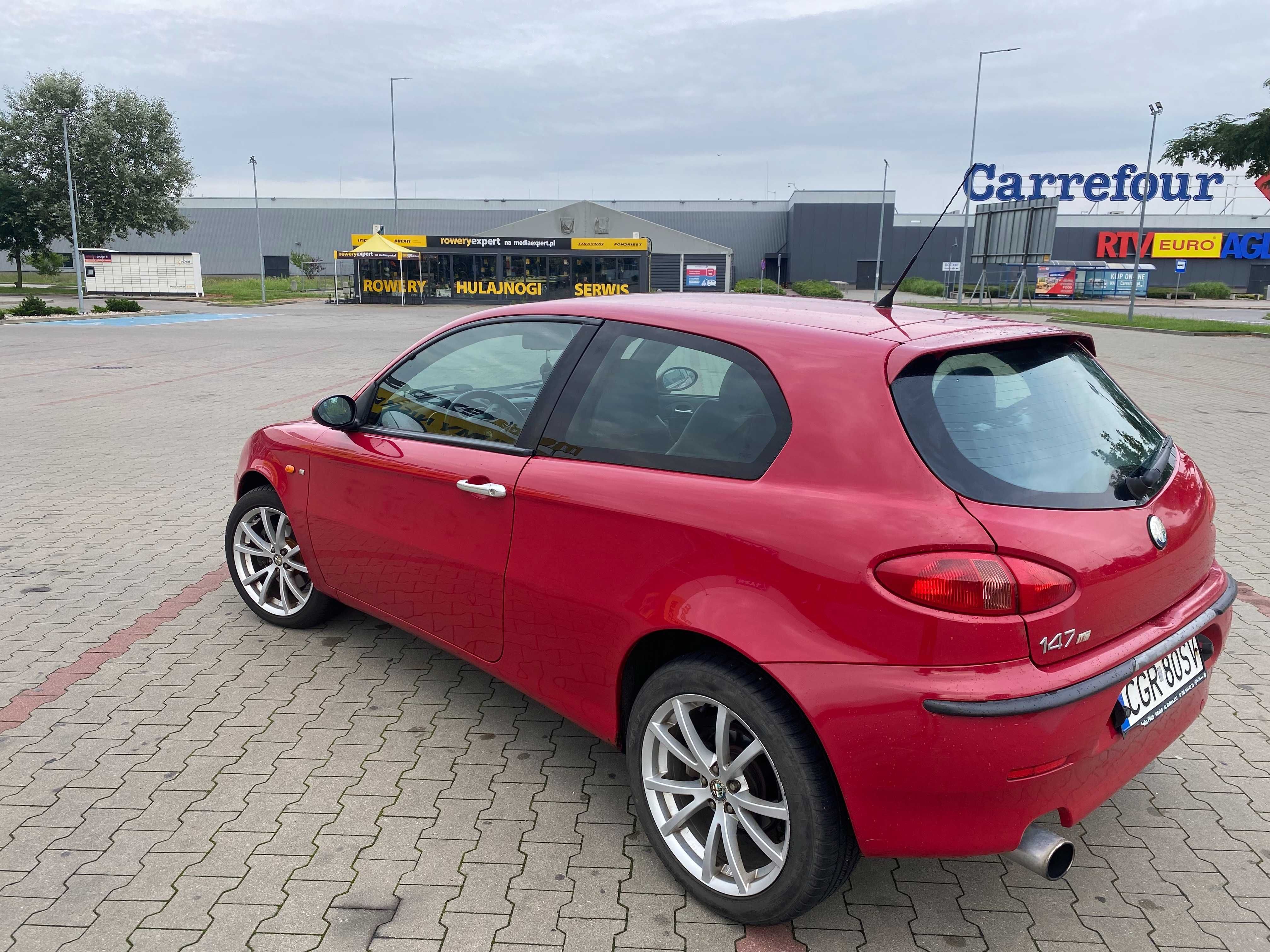Alfa Romeo 147 TI, 1.9 JTD, trzeci właściciel, mały przebieg