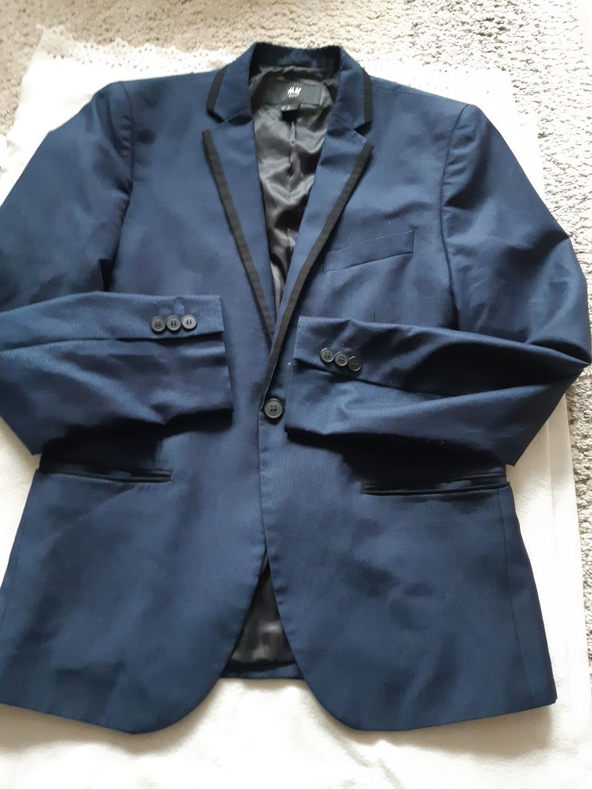 Granatowa marynarka męska marki H&M rozmiar 50