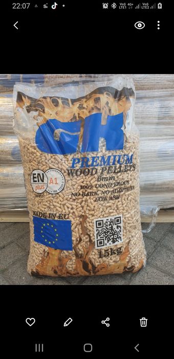 Pellet drzewny wysokiej jakości certyfikowany