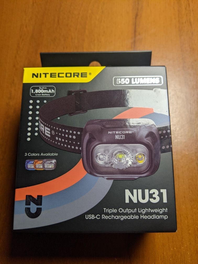 Ліхтар налобний Nitecore NU31