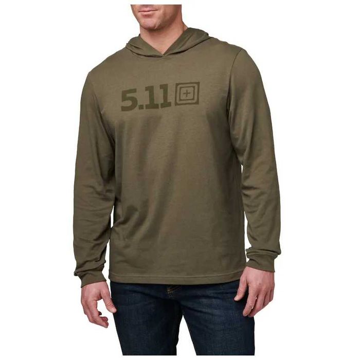 Кофта худі футболка 5.11 tactical HOODED LONG SLEEVE TEE розмір M