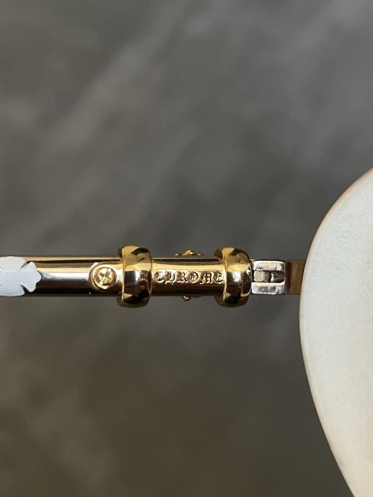 Óculos de Sol Chrome Hearts “Jackwacker” em ouro