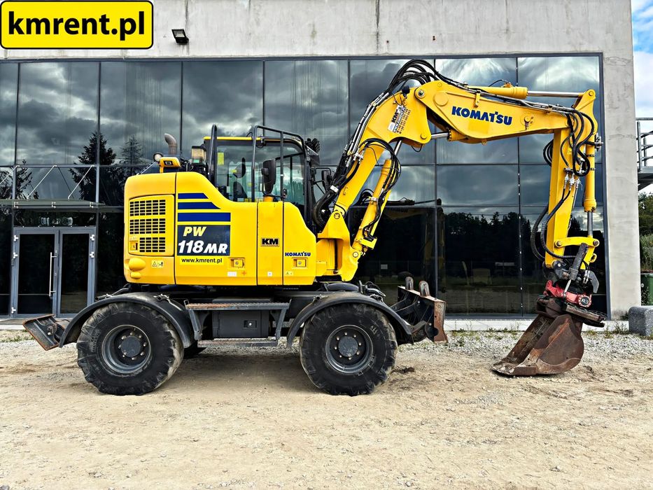 Komatsu PW 118 MR-11 KOPARKA KOŁOWA 2018R. ENGCON | 98 WACKER 9503 100 TAKEUCHI TB295 TEREX TW 110 LIEBHERR 311 309 YANMAR MECALAC 714 CAT 313 JCB 130, 145