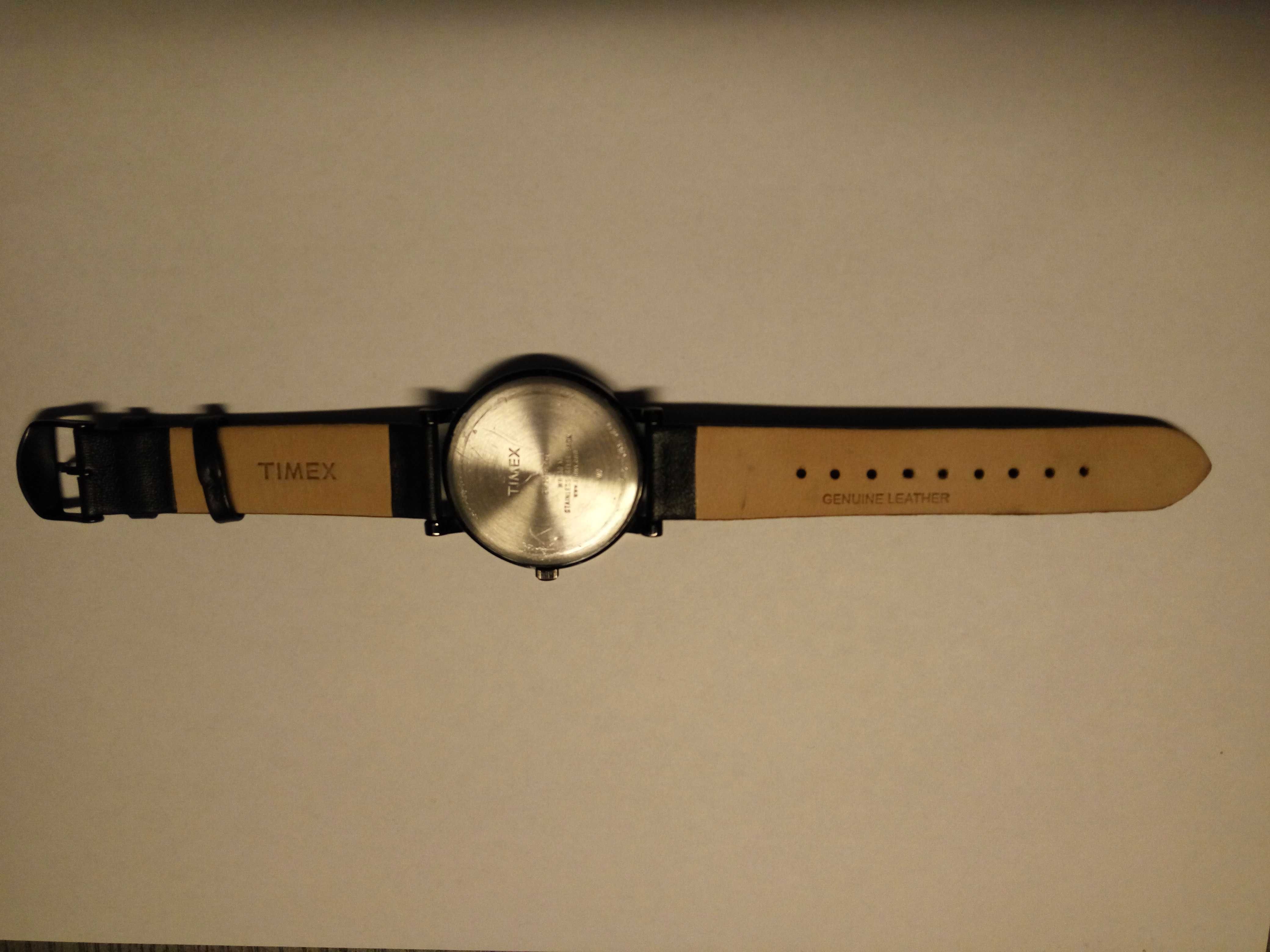 Zegarek Timex WR 30M CR2016 analog, czarny, skóra