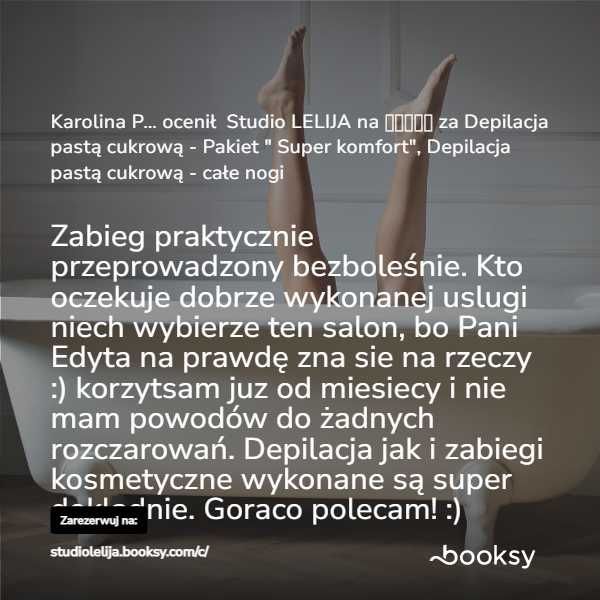 Depilacja pastą cukrową całego ciała - damska i męska.