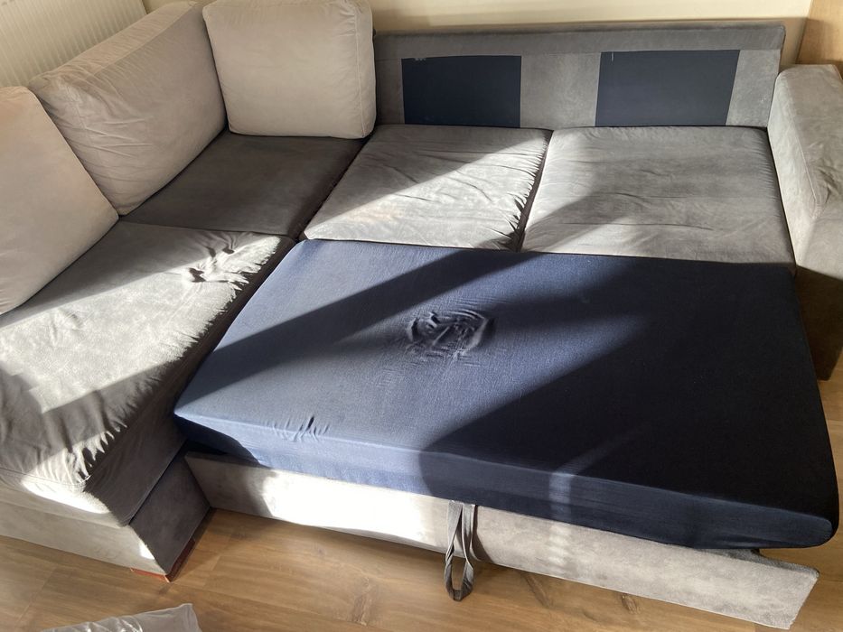 Narożnik kanapa z funkcją spania