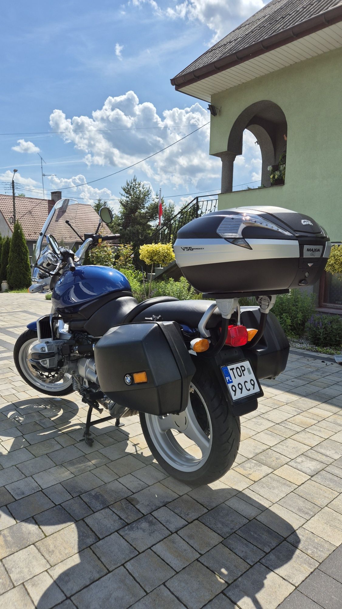 BMW R850R z minimalnym przebiegiem i pakietem kufrów.  Perełka!
