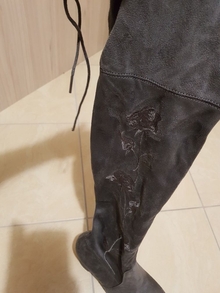 Buty kozaki wysokie za kolano