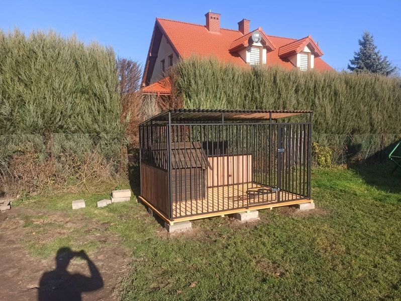-KLATKA, ZAGRODA, DLA PIESKA *4mX3m*-montaż solidny +dowóz.
