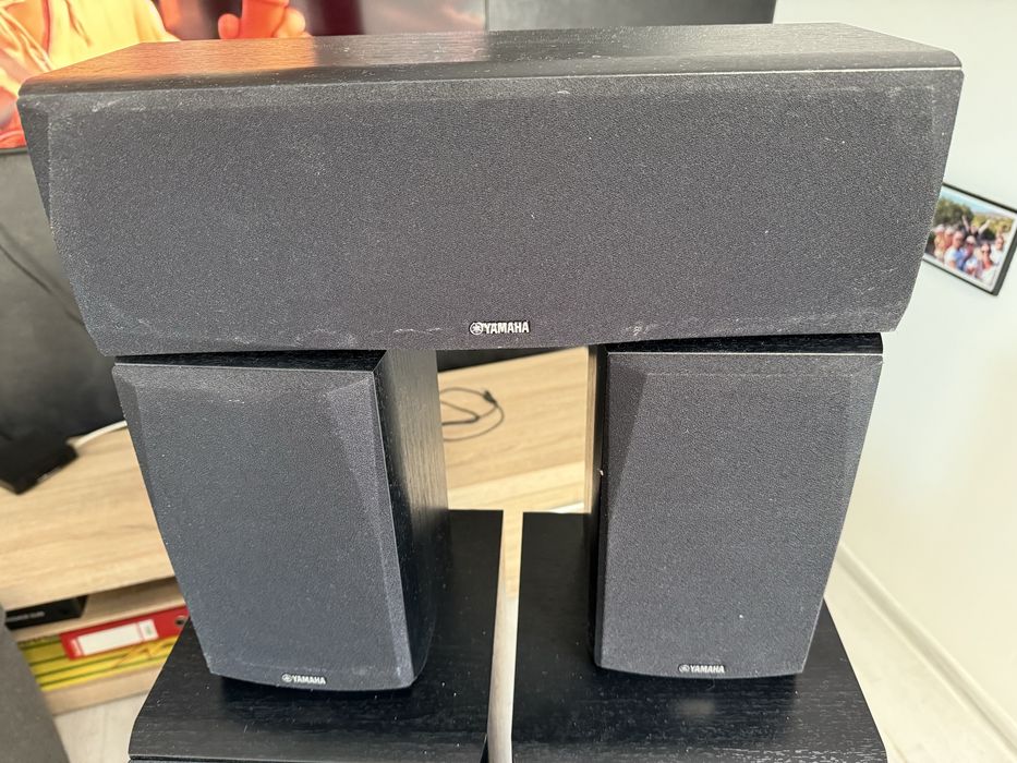Kino domowe Yamaha RX-V481 amplituner i glosniki, super stan