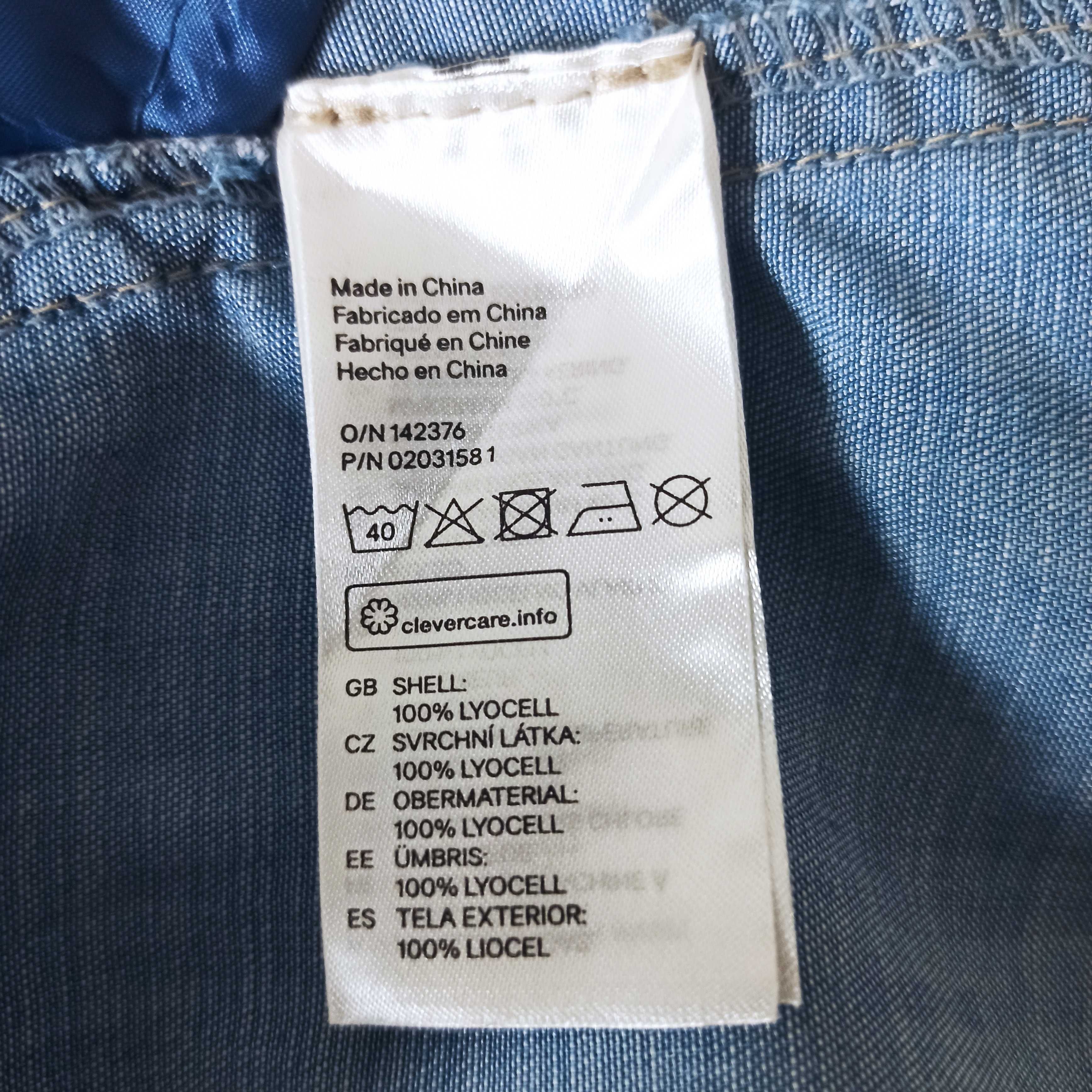 H&M koszulowa sukienka xs s z Hiszpanii Lyocell oddychający materiał