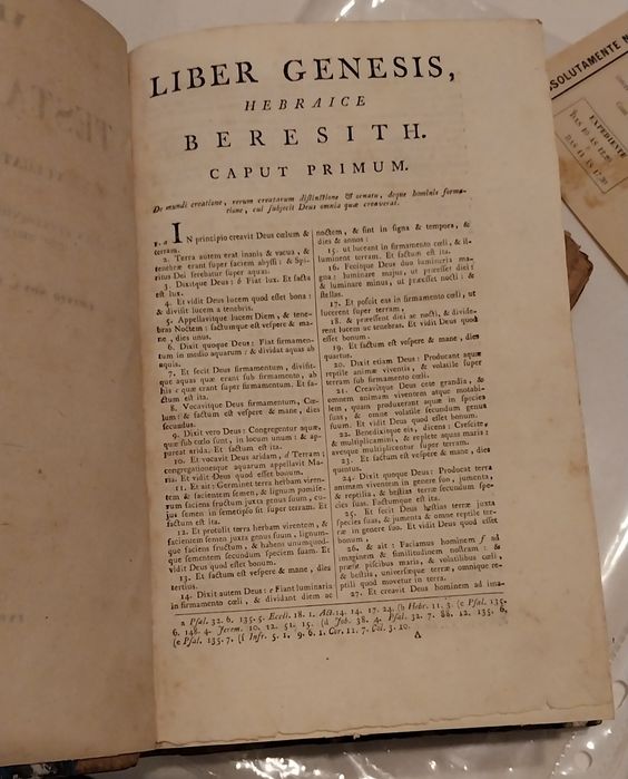 Vetus Testamentun, de 1856, encadernado