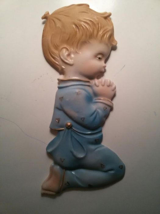 Anjo em porcelana p/ parede