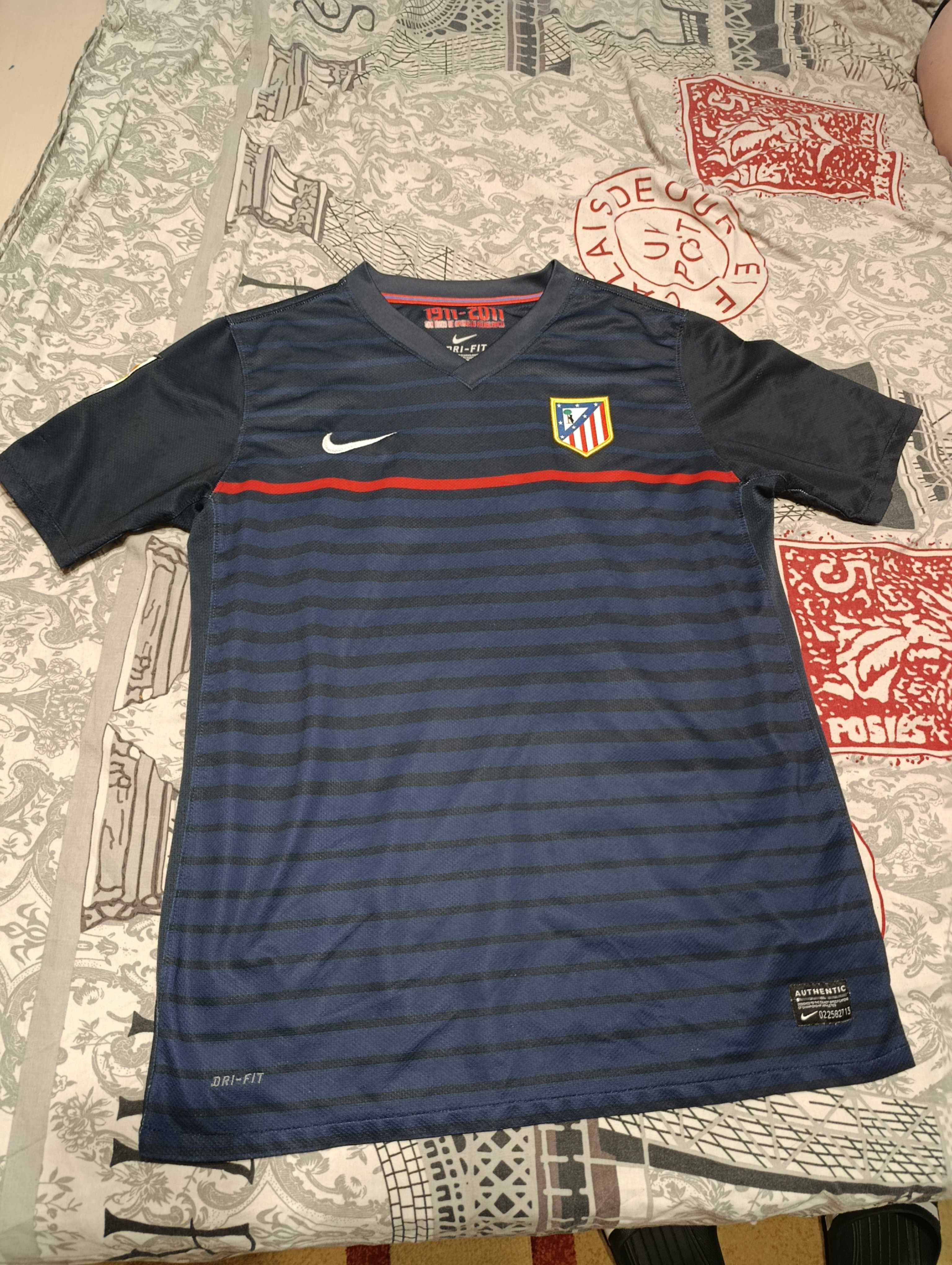 Rare Atletico Madrid 1911-2011 - 2012 Away Jersey shirt Nike Navy Bl
