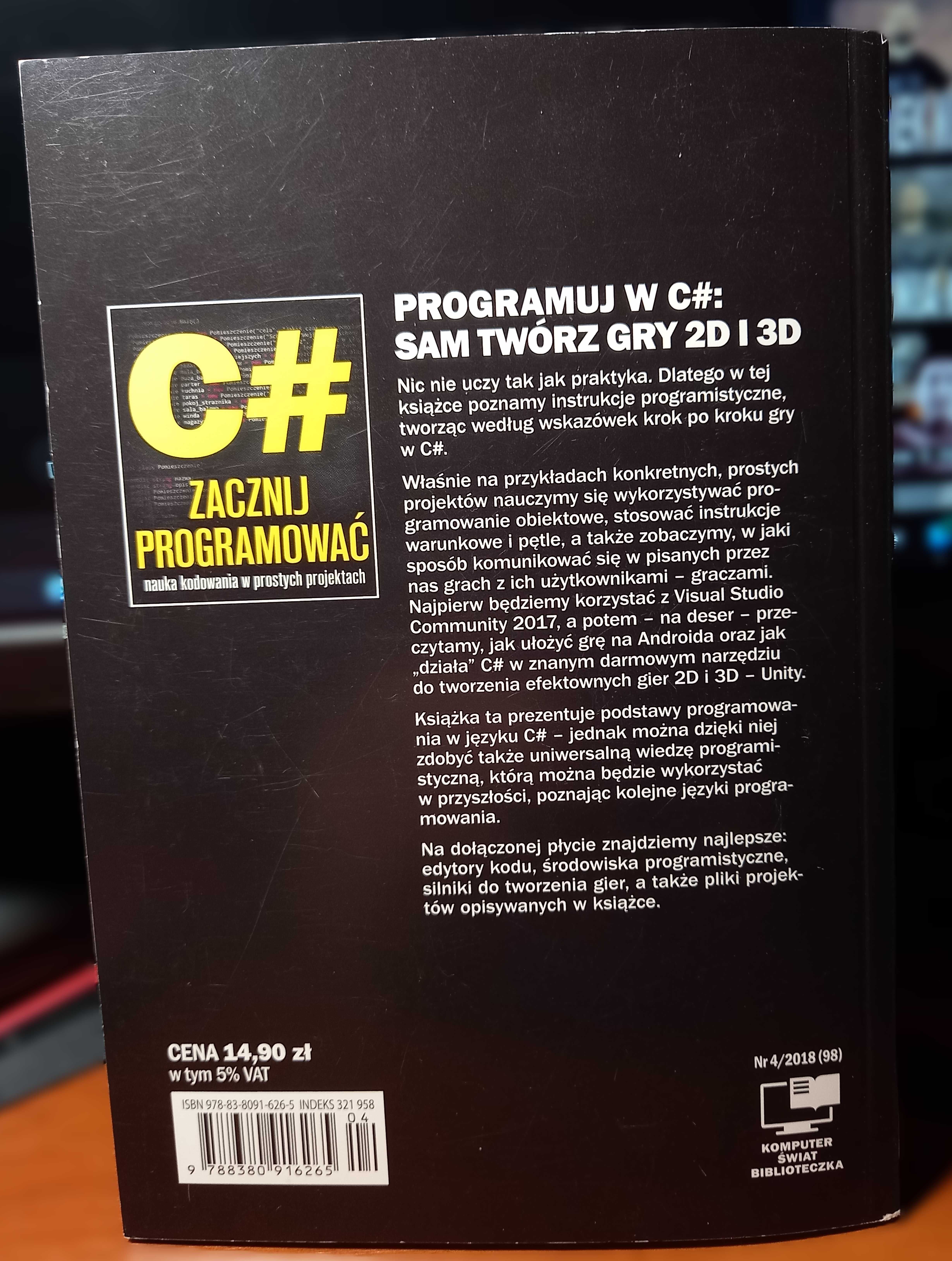 ZACZNIJ PROGRAMOWAĆ nauka kodowania w prostych krokach C# - KŚ