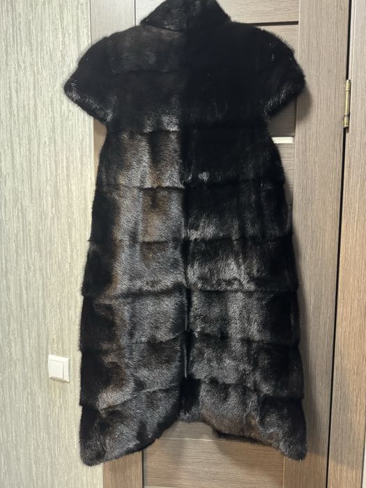 Норкова жилетка S 2в1 на дві довжини жилет норка коротка довга