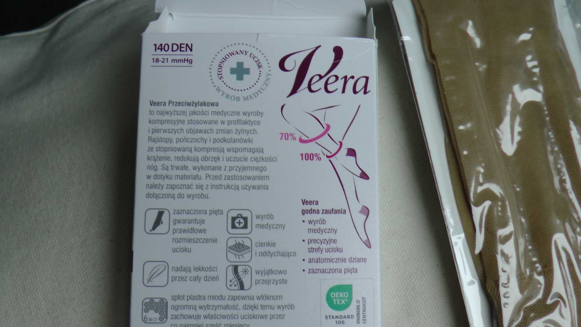 P/żylakowa podkolanówki ucisk roz 1/2 kl. ucisku I Veera 140DEN Solei