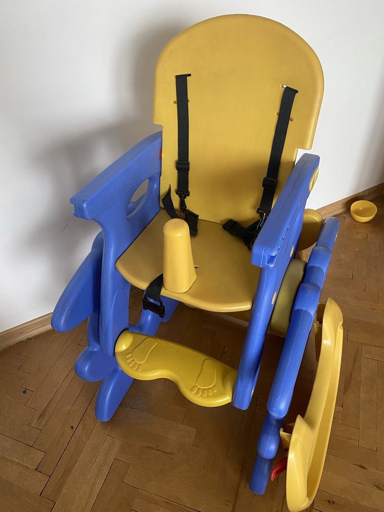 Krzeselko do karmienia, stolik i krzeslo 2w1