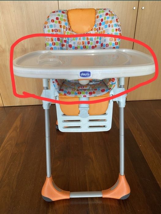 Tabuleiro Cadeira refeiçao chicco Polly Magic Usado 2em1 Alfragide