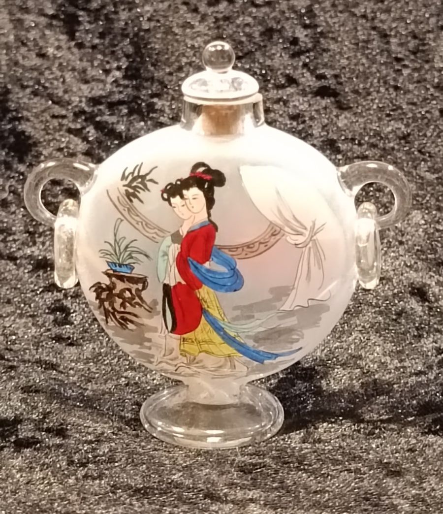 "Snuff Botle" Dinastia Qing - Vidro - Séc XIX