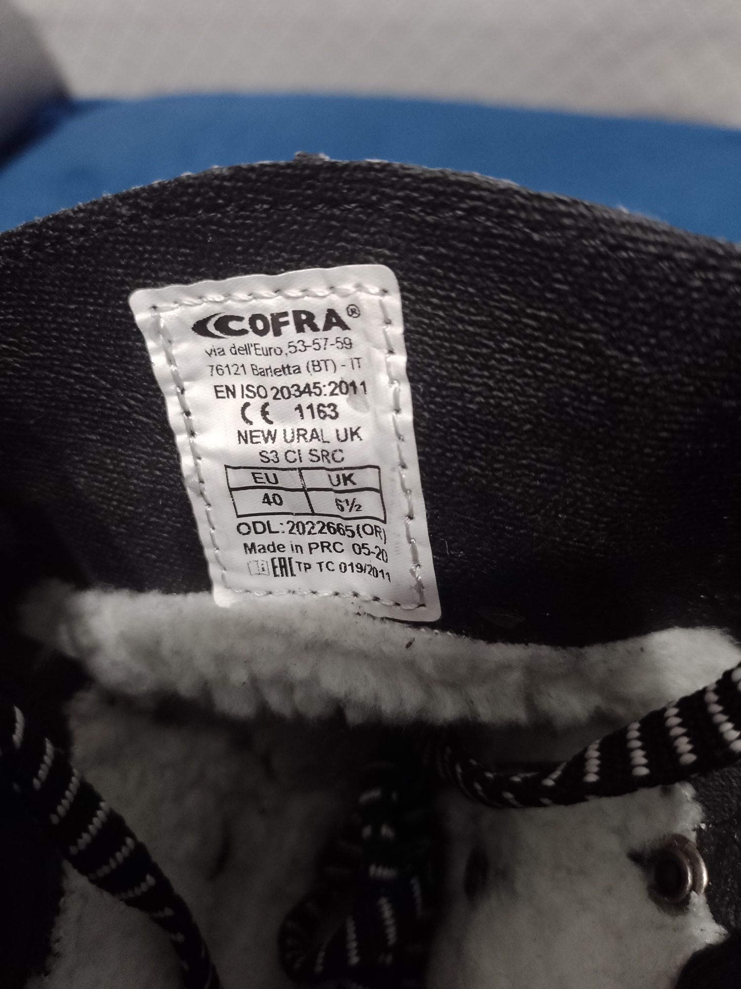 Buty robocze ocieplane Cofra rozmiar 40