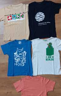 Conjunto 5 tshirts de menino para 5 / 6 anos